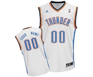 Kids Oklahoma City Thunder Customized White Jersey