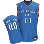 Mens Oklahoma City Thunder Customized Light Blue Jersey