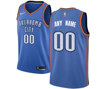 Men's Oklahoma City Thunder Nike Blue Swingman Custom Icon Edition Jersey