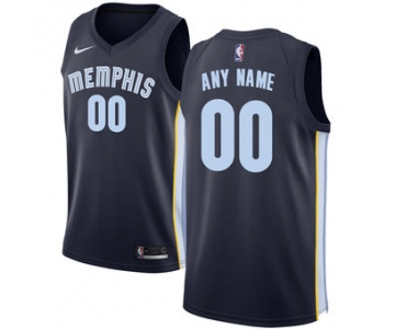 Men's Memphis Grizzlies Nike Navy Swingman Custom Icon Edition Jersey