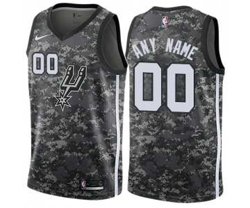 Men's Nike San Antonio Spurs Customized Authentic Camo NBA City Edition Jersey