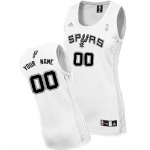 Womens San Antonio Spurs Customized White Jersey