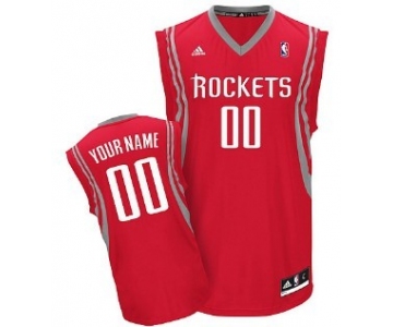 Kids Houston Rockets Customized Red Jersey