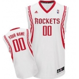 Mens Houston Rockets Customized White Jersey