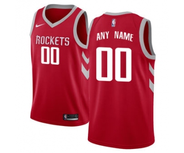 Men's Houston Rockets Nike Red Swingman Custom Icon Edition Jersey