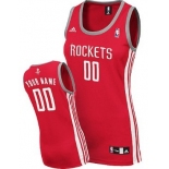 Womens Houston Rockets Customized Red Jersey