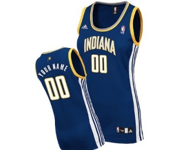 Womens Indiana Pacers Customized Navy Blue Jersey