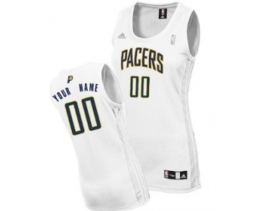 Womens Indiana Pacers Customized White Jersey