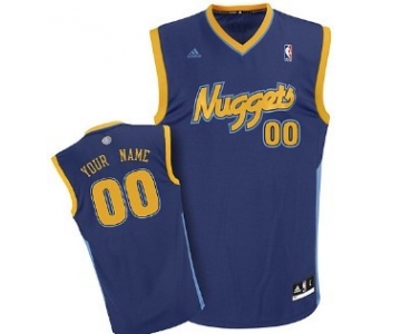 Kids Denver Nuggets Customized Navy Blue Jersey