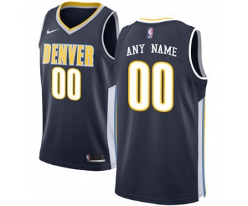 Men's Denver Nuggets Nike Navy Swingman Custom Icon Edition Jersey