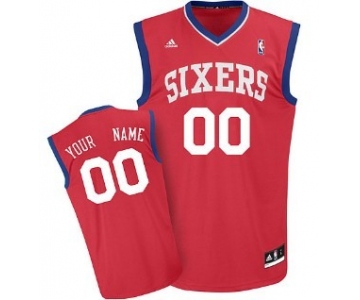 Kids Philadelphia 76ers Customized Red Jersey