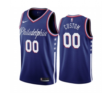 Nike 76ers Custom Navy 2019-20 City Edition Swingman NBA Jersey