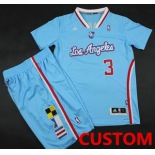 Custom Los Angeles Clippers Blue Revolution 30 Swingman NBA Jerseys Short Suits 2013 New Style