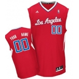 Mens Los Angeles Clippers Customized Red Jersey