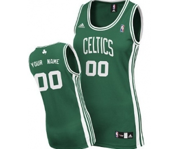 Womens Boston Celtics Customized Green Jersey