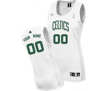 Womens Boston Celtics Customized White Jersey