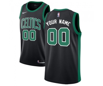 Youth Customized Boston CelticsAuthentic Black Nike NBA Statement Edition Jersey
