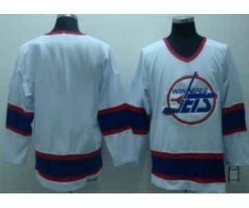 Winnipeg Jets Mens Customized White CCM Jersey