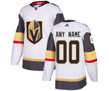 Custom Men's Adidas Vegas Golden Knights White Authentic Stitched NHL Jersey