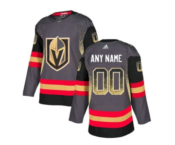 Men's Vegas Golden Knights Gray Men's Customized Drift Fashion Jersey
