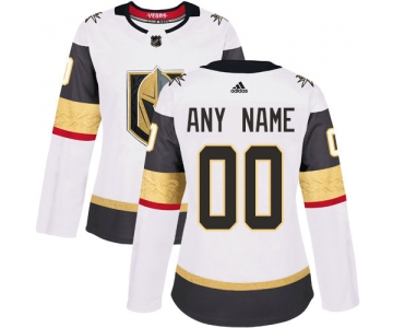 Women's Adidas Vegas Golden NHL Authentic White Customized Jersey