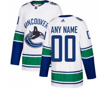 Men's Adidas Vancouver Canucks NHL Authentic White Customized Jersey