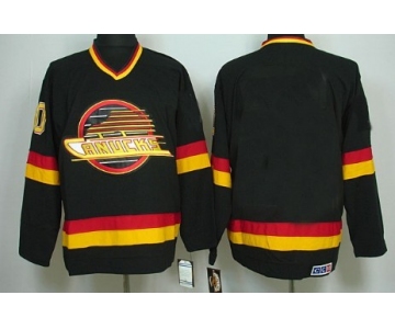 Vancouver Canucks Mens Customized Black CCM Jersey