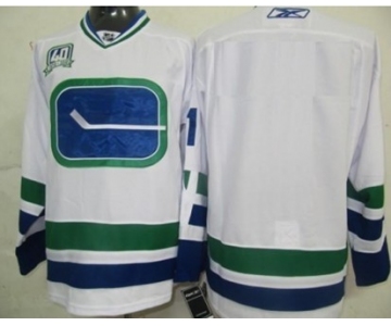 Vancouver Canucks Mens Customized White Third Jersey