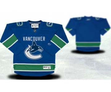 Vancouver Canucks Youths Customized Blue Jersey