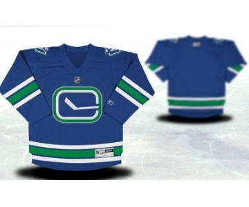 Vancouver Canucks Youths Customized Blue Third Jersey