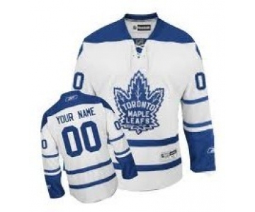 Toronto Maple Leafs Mens Customized White Third Jersey
