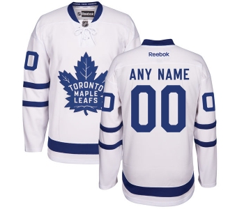 Youth Toronto Maple Leafs White Away Custom Stitched NHL 2016-17 Reebok Hockey Jersey