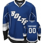 Tampa Bay Lightning Mens Customized Blue Third Jersey