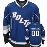 Tampa Bay Lightning Mens Customized Blue Third Jersey