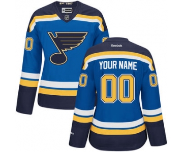 Reebok St. Louis Blues NHL Women Premier Jersey - Blue Custom