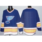 St. Louis Blues Mens Customized Blue CCM Jersey
