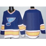 St. Louis Blues Mens Customized Blue CCM Jersey