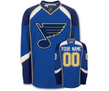 St. Louis Blues Mens Customized Blue Jersey