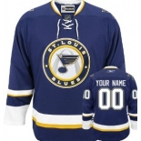 St. Louis Blues Mens Customized Blue Third Jersey