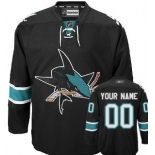 San Jose Sharks Mens Customized Black Third Jersey