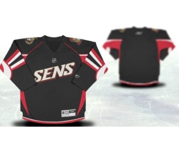 Ottawa Senators Youths Customized Black Third Jersey