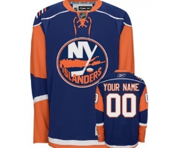 New York Islanders Mens Customized Blue Jersey