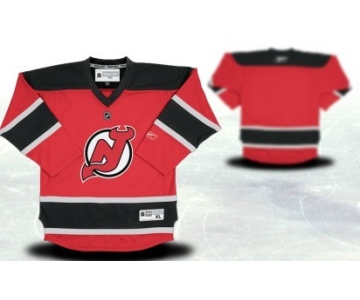 New Jersey Devils Youths Customized Red With Black Jersey