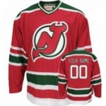 New Jersey Devils Youths Customized Red With Green Jersey