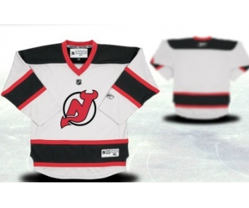New Jersey Devils Youths Customized White Jersey