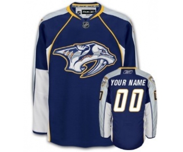 Nashville Predators Mens Customized Blue Jersey