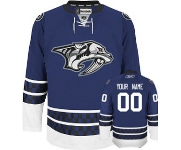 Nashville Predators Mens Customized Blue Third Jersey