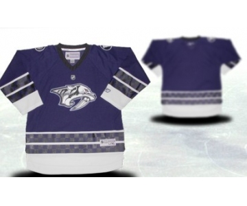 Nashville Predators Youths Customized Blue Third Jersey