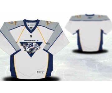 Nashville Predators Youths Customized White Jersey