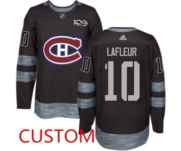 Mens Montreal Canadiens 1917-2017 100th Anniversary Stitched Customized NHL Jersey